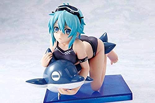 WYETDAS Sword Art Online Asada Shino Dolphin Figuras de acción juguetonas Figuras de Anime Adornos de Juguete (3.4in)