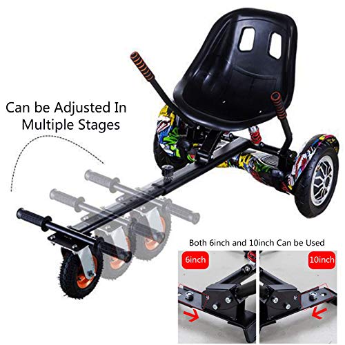 WYJW Asiento Hoverkart Ajustable, Asiento Hoverboard para Karts para Personas Dobles, Hoverboard eléctrico para Karts, Actividades para Padres e Hijos para Ciclismo al Aire Libre, tamañ