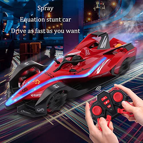 WYKDDM 2.4G Light Spray Vehículo De Control Remoto Todo Terreno Escalada RC Buggy 360 ° All Round Stunt RC Truck Simulation F1 High-Speed Drift Racing Car Niño Adulto Juguete De Regalo