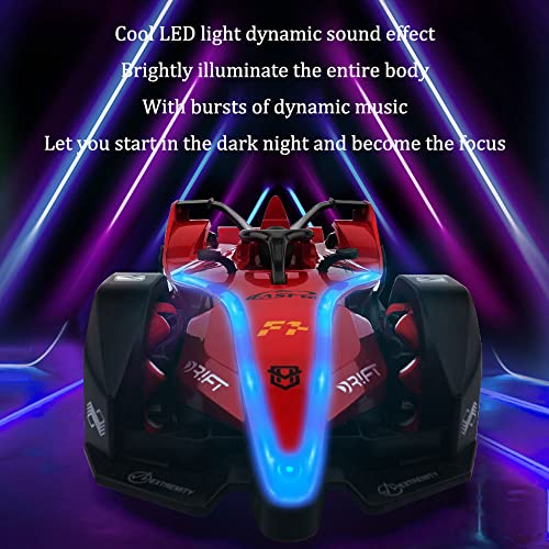 WYKDDM 2.4G Light Spray Vehículo De Control Remoto Todo Terreno Escalada RC Buggy 360 ° All Round Stunt RC Truck Simulation F1 High-Speed Drift Racing Car Niño Adulto Juguete De Regalo