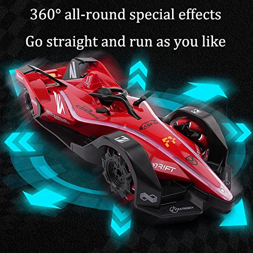 WYKDDM 2.4G Light Spray Vehículo De Control Remoto Todo Terreno Escalada RC Buggy 360 ° All Round Stunt RC Truck Simulation F1 High-Speed Drift Racing Car Niño Adulto Juguete De Regalo