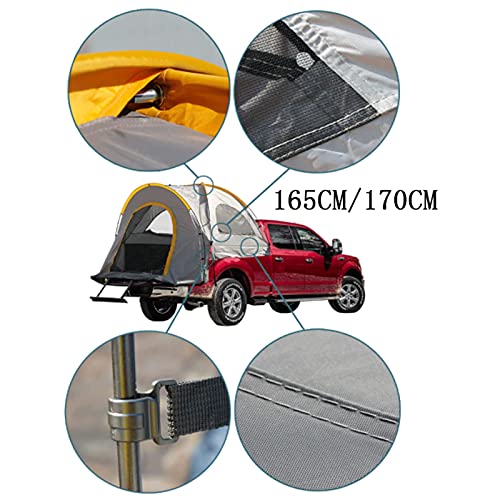 Wyxy Carpa para camioneta Carpa para Cama de camión Carpa para Acampar al Aire Libre Familia Turista Pesca Picnic Toldos de Viaje Carpa para automóvil para 3-4 Personas Tamaño 3 (170 CM)