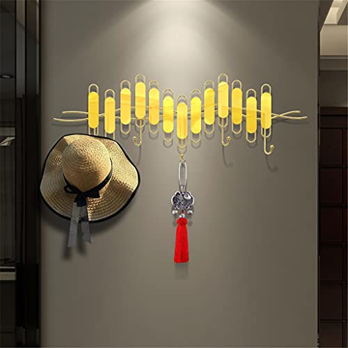 WZHZJ Gancho Decorativo de Estilo nórdico, Perchero de Hierro montado en la Pared, Perchero/Abrigo, Perchero para Ropa, Gancho para estantería montado en la Pared