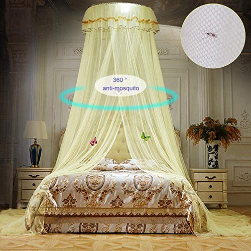 WZXHN Cama para niños Colgante Mosquitera Cúpula Cama con Dosel Red Cubierta de Cama Cortina Cuna Redonda Tienda de Red Decoración de la habitación de los niños-B