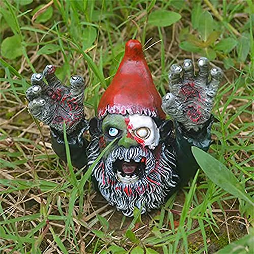 XIABAOBAO Estatuas de jardín Halloween Pascua Pascua Media Cuerpo Aumento Mano Zombie Decoraciones Resina Zombie Horror GNOME Dwarf Figura Estatua Halloween Prop Esculturas Jardinería DIY