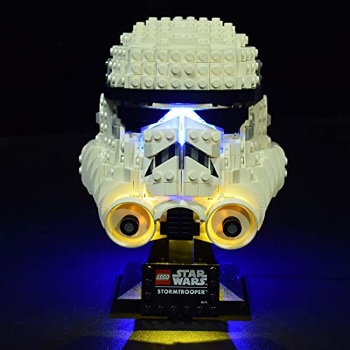 XIAN Juego de luces LED para Lego Star Wars Stormtrooper Casco de iluminación Set para Lego 75276 (solo luz LED, sin kit de lego) (75276)