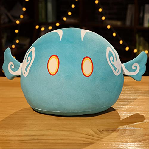 xiaomomo521 Peluche Genshin Impact Slime,Genshin Impact Slime Monster Plush Toy, Juguetes De Peluche Genshin Impact Plush Slime Pillow Toys,Slime Plush CojíN Relleno Soft Plush Dolls 45cm Vento