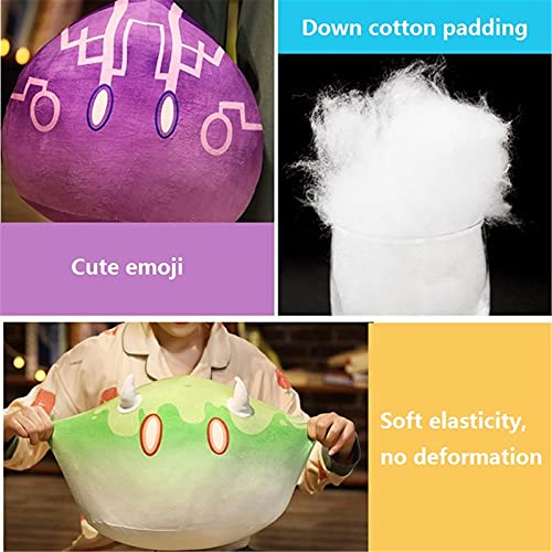 xiaomomo521 Peluche Genshin Impact Slime,Genshin Impact Slime Monster Plush Toy, Juguetes De Peluche Genshin Impact Plush Slime Pillow Toys,Slime Plush CojíN Relleno Soft Plush Dolls 45cm Vento