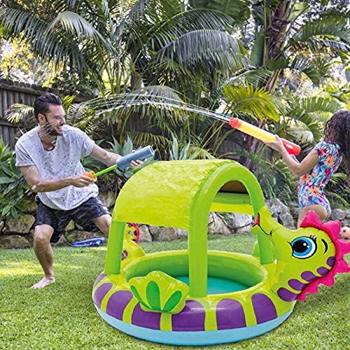 XIAOXIA Piscina inflable infantil Infantil Piscina Infantil Caballito de mar Cubierta de la piscina