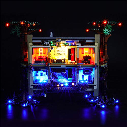 Xligo Juego de luces LED para LEGO Stranger Things The Upside Down 75810, compatible con LEGO 75810 (sólo luces, no modelos Lego)