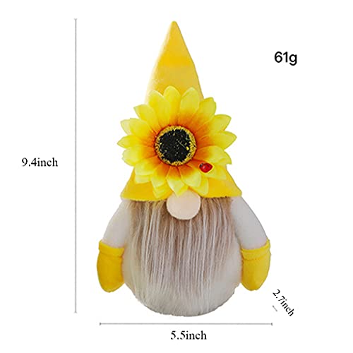 xllLU WEDFTGF Bumble Bee Gnomo Felpa Adornos Girasol Enano Cara Muñeca Elfos Abeja Regalo Gadgetsampgift Ornamento Decoración miniatura Figurinesaccessorie Figura de acción