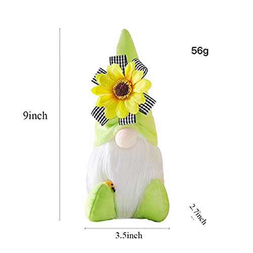 xllLU WEDFTGF Bumble Bee Gnomo Felpa Adornos Girasol Enano Cara Muñeca Elfos Abeja Regalo Gadgetsampgift Ornamento Decoración miniatura Figurinesaccessorie Figura de acción