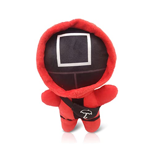 Xscoci Muñeco de Juego de Peluche,Juguete del Juego del Pulpo del Calamar,Decoración de Muñeco de Cosplay,Muñeco de Peluche Rojo de Juego de TV,Triángulo