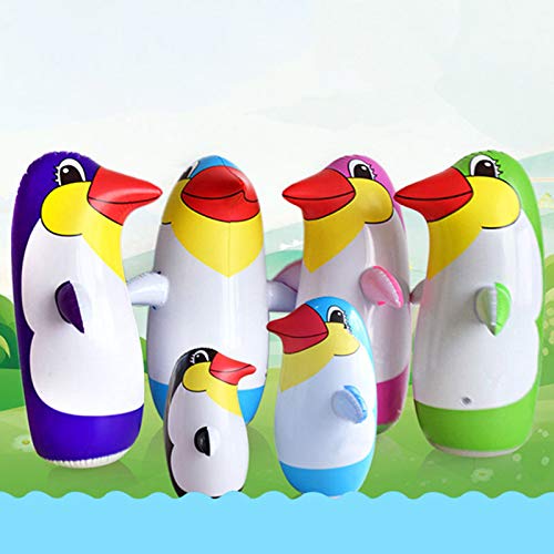 Xuebai 36 cm / 45 cm / 70 cm PVC Juguete Inflable Realista pingüino de Dibujos Animados Vaso niños Regalo Juguete de pingüino Inflable