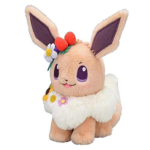 xuekun Juego de 2 peluches de Pokémon Anime Pikachu y Eievui'S Easter Eevee, 18 cm