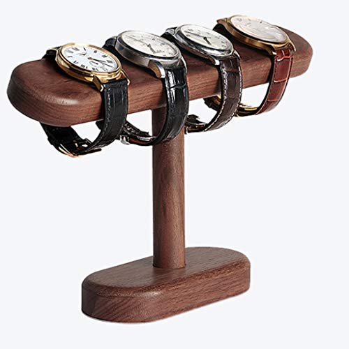 XYZMDJ Soporte de Reloj de Madera Maciza, Perchero de Almacenamiento de Mesa, Perchero de visualización de Relojes, Pulsera y Collar Enjuague los Adornos creativos (Size : Small)