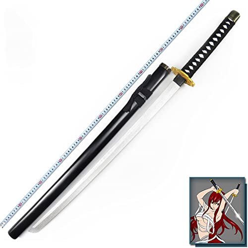 YAO DIAN Espada De Samurai De Anime De Madera, Espada De Madera Simulada Elsa, Usado En Dibujos Animados Cosplay Ama De Arma Props Toy Sword Sword Cos Colección(Size:100cm,Color:A)