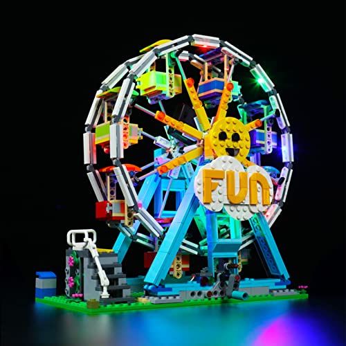 YBLOC Kit De Iluminación LED para Lego 31119 Creator 3 En 1 Kit De Construcción De Noria, Espectáculo De Luces Compatible con Lego 31119 (No Incluye El Juego Lego)