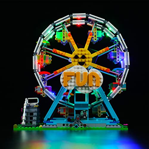 YBLOC Kit De Iluminación LED para Lego 31119 Creator 3 En 1 Kit De Construcción De Noria, Espectáculo De Luces Compatible con Lego 31119 (No Incluye El Juego Lego)