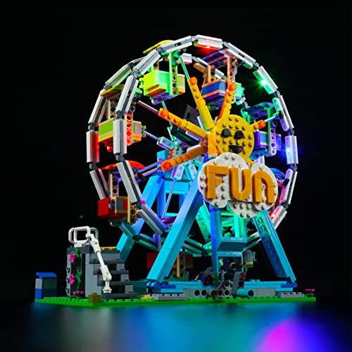 YBLOC Kit De Iluminación LED para Lego 31119 Creator 3 En 1 Kit De Construcción De Noria, Espectáculo De Luces Compatible con Lego 31119 (No Incluye El Juego Lego)