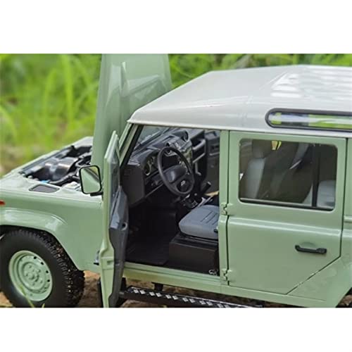 YBSM Modelo Coche 1/24 para Land-Rover para Defender SUV Aleación Modo De Coche Diecast Juguete Metal Todoterreno Modelo De Coche Niños Juguete Regalo (Color : Green)