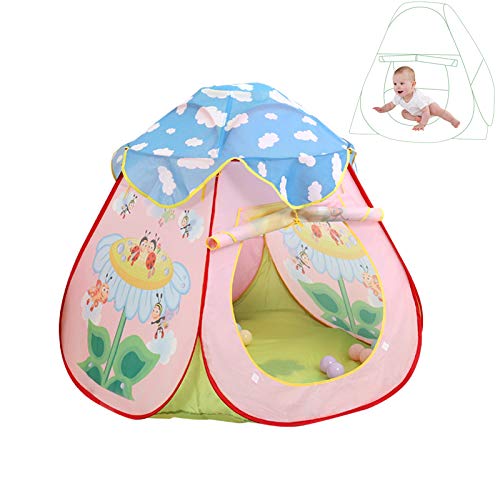 Ydq Tipi Infantil Tiendas de Campaña,Casa Play Tent,Impreso con Patrón de Abeja Girasol,Diversión en Interiores y Exteriores Game Carpa, Crazy Forts Juguete Regalos para Niñas Ninos