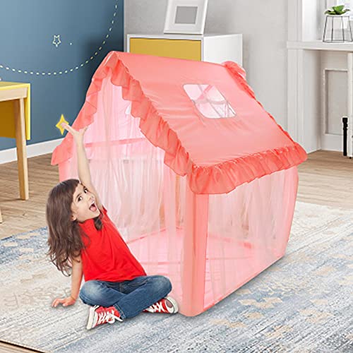 Yeahb Tienda Infantil Interior para Niña Tienda Castillo De La Princesa Robusto Tienda De Campaña para Niños Plegable Los Niños Juegan Carpa Es Un Gran Regalo De Cumpleaños para Niños