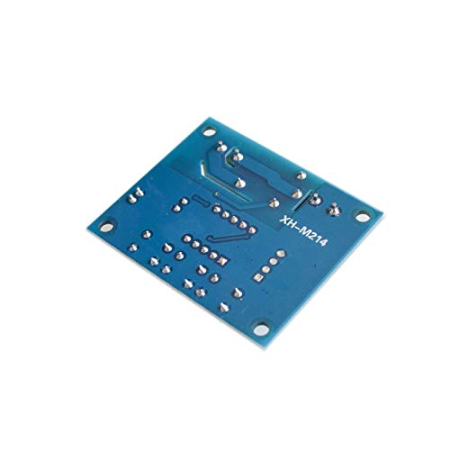 YEZIB Accesorios electrónicos de Bricolaje, Sistema de Sensor de Humedad de 12V Sistema de riego Módulo de riego automático Módulo Digital Controlador de Humedad Rojo XH-M214