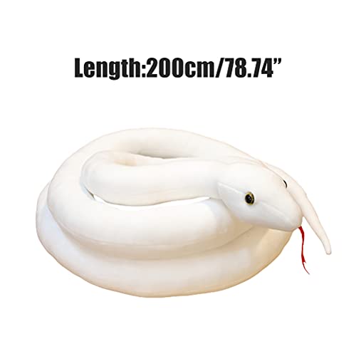 YIPUTONG Peluche de pitón 200/300 cm de Largo Animal de Peluche de Felpa simulación de Serpiente pitón de Peluche de Juguete de Peluche Serpiente Snakesss Animal de Peluche pitón Serpiente de Peluche