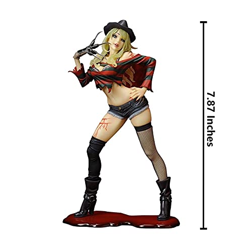 YIRU Freddy vs. Jason Freddy Krueger Bishoujo Figura de Juguete Estatua Figura de PVC - Alto 7.87 Pulgadas