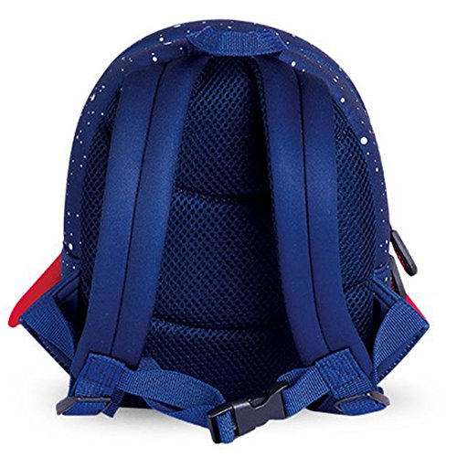 yisibo Mochila Infantil, Mochila para Niños Anti Perdidos Niñas Mochila 3D Bolsa De Mochilas para Niños Kindergarten,Mochila De Guardería 3-6 Años(Cohete-Azul)