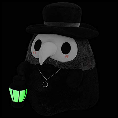 Yissma Juguete de Peluche médico de la Peste, Juguete de Peluche Luminoso del Doctor de la Peste Mullido Que Brilla en la Oscuridad, decoración de muñeco de Juguete de Cuervo Relleno Suave