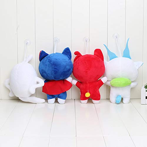 yitao Peluches 4 Unids/Set 20cm Yo-Kai Kawaii Yokai Watch Doll Jibanyan Komasan Y Whisper Youkai Juguetes De Peluche Muñecos De Peluche De Navidad