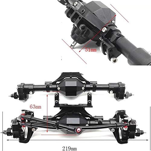 Yiwa La tercera generación scx10 Kit de construcción de coche de escalada Gate Bridge Transmisión Inversa de caja 313 Soporte de distancia para 1/10 RC piezas de coche