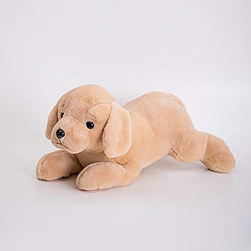 YMQKX 38-78cm Golden Retriever Peluches Peluche Animal Puppy Doll Labrador Perro Almohada Apaciguar Regalos para niños Niñas Decoración de la habitación del bebé Aproximadamente 58cm Desnudo