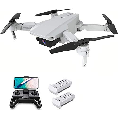 YOBDDD Drone con cámara Dual 4K para Adultos, niños y Principiantes, Quadcopter RC Plegable de 2.4Ghz con Long FL (dron para Exteriores)