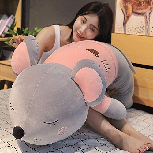 YONGJUN Animal de Peluche Down Cotton Toy Soft Anime Relleno Relleno Dibujos Animados Lindo Dormir Ratón Confort Cojín Juguete for Niños (Color:B,Tamaño:100 cm) (Color : B, Size : 100cm)