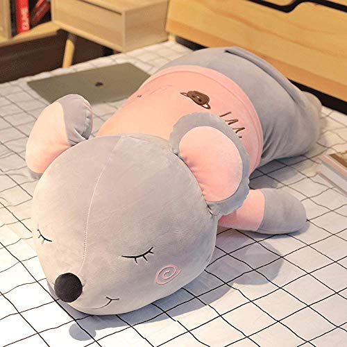 YONGJUN Animal de Peluche Down Cotton Toy Soft Anime Relleno Relleno Dibujos Animados Lindo Dormir Ratón Confort Cojín Juguete for Niños (Color:B,Tamaño:100 cm) (Color : B, Size : 100cm)