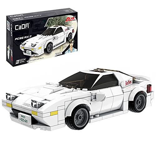 YOUX Técnica de coche deportivo para Mazda FC3S RX-7, escala 1:24 CADA C55012W, 282 bloques de construcción de piezas de construcción de coche compatible con la técnica Lego