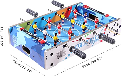 YQTXDS WGLL 20.07In Home Mesa de futbolín/Juego de fútbol para niños, Mini pie de Mesa Compacto portátil (artefacto al Aire Libre)