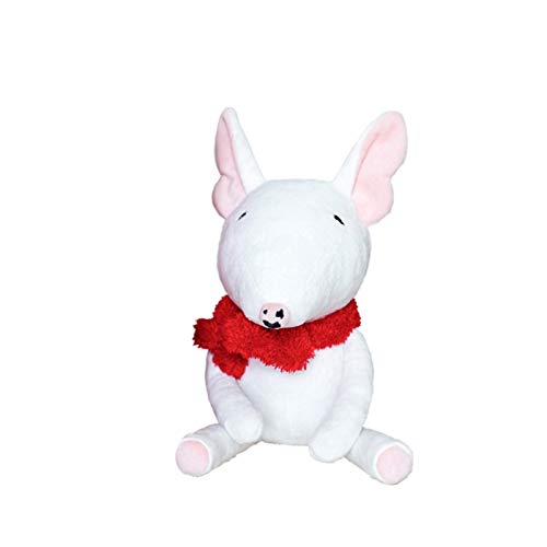 YSQSPWS Juguete de Peluche Peluche Toy Bull Terrier Dog Muñeco de Perro Juguete Relleno Puppy Soft Puppy Dog para niños Regalo de cumpleaños Regalo de cumpleaños (Color, Height : 30cm)