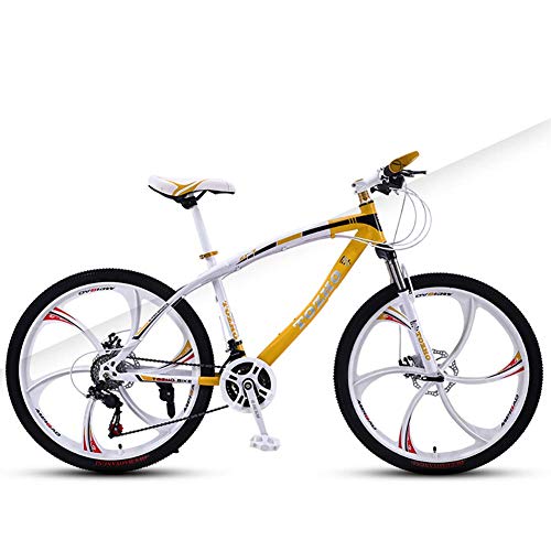 YUCHEN- Bicicleta for niños Rueda integrada de 24 pulgadas Doble disco Freno Absorción de choque 21 Velocidad Estudiante Variable Velocidad Montaña Bicicleta de Montaña, Variable Velocidad Amortiguado