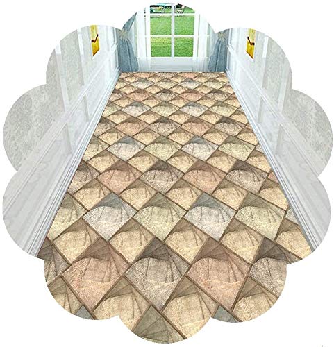 YUEDAI 3D Corredor Alfombra for Pasillo, no Slip Entrada de la Alfombra Perfecta for Hall Escalera de Entrada, 70cm / 80cm / 110cm Ancho, Largo Personalizado (Color : Multi-Colored, Size : 140x300cm)