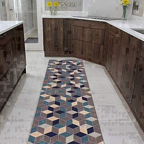 YUEDAI Cuadros Corredor Alfombra for Pasillo, Muy Larga Entrada Entrada de la Alfombra for la Cocina escaleras del Hotel, 70 cm / 80 cm / 90 cm de Ancho (Color : Multi-Colored, Size : 140x300cm)