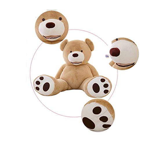 yukeren Almohada De Abrazo De Oso, Grandes Juguetes De Peluche, Oso De Peluche Gigante, Día De San Valentín Regalo De Cumpleaños De Navidad (Color : Beige, Size : 2m)