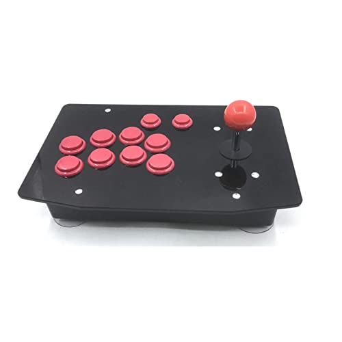 YUNXIAN Joystick RAC-J500S-R Joystick del Juego de Arcade de la Mano Derecha USB Mango de Lucha por teléfono móvil Accesorios de Consola de Juegos (Size : Red)