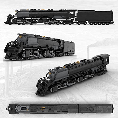 YUNXIAO Juego de bloques de construcción con motor, dinámico MOC-89126 1/40 Union Pacific 4014 Big Boy RC, compatible con tren Lego City - 3200 piezas