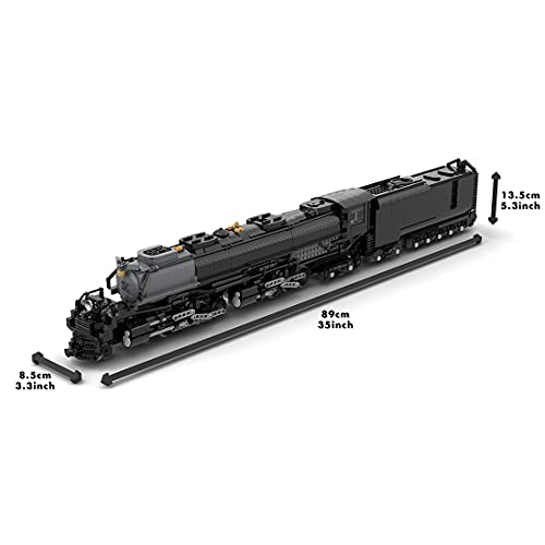 YUNXIAO Juego de bloques de construcción con motor, dinámico MOC-89126 1/40 Union Pacific 4014 Big Boy RC, compatible con tren Lego City - 3200 piezas