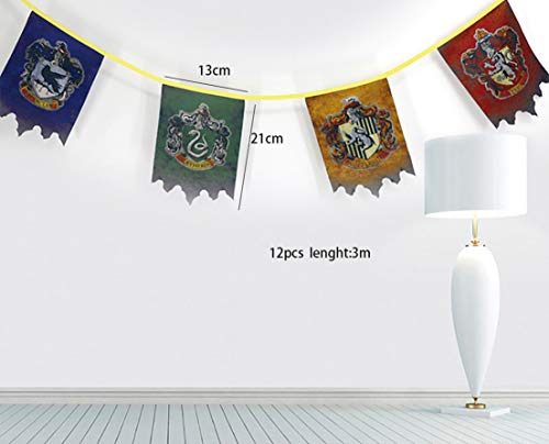 yuzhouzun cumpleaños Fiesta Regalos Hufflepuff Bandera articulos de Harry Potter Decoracion Harry Potter