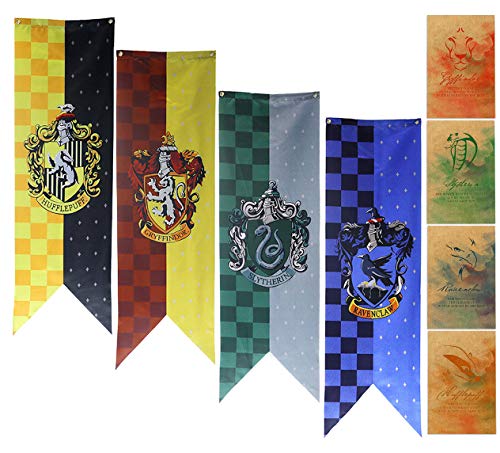 yuzhouzun cumpleaños Fiesta Regalos Hufflepuff Bandera articulos de Harry Potter Decoracion Harry Potter